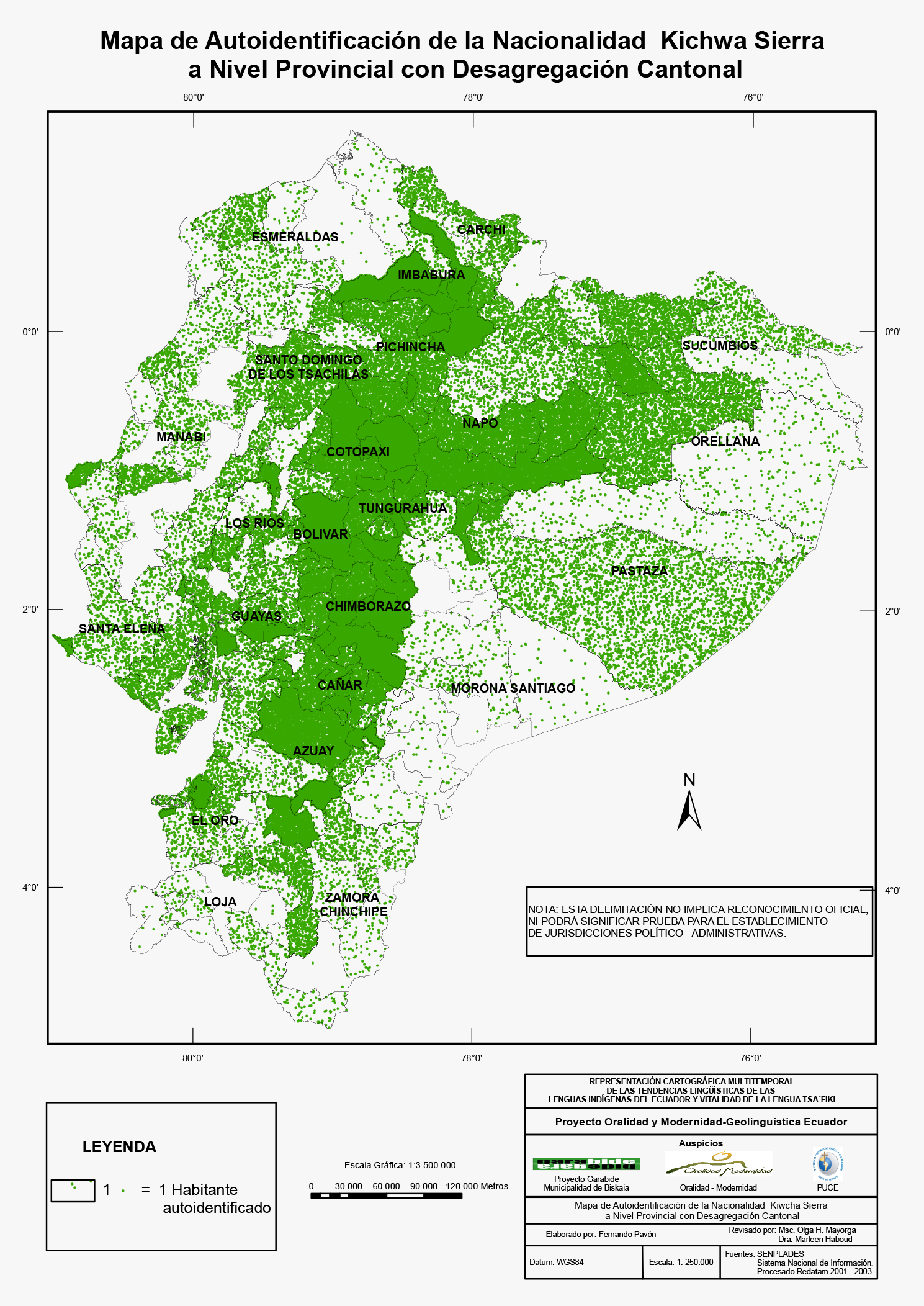 Autoidentificación Kichwa Sierra