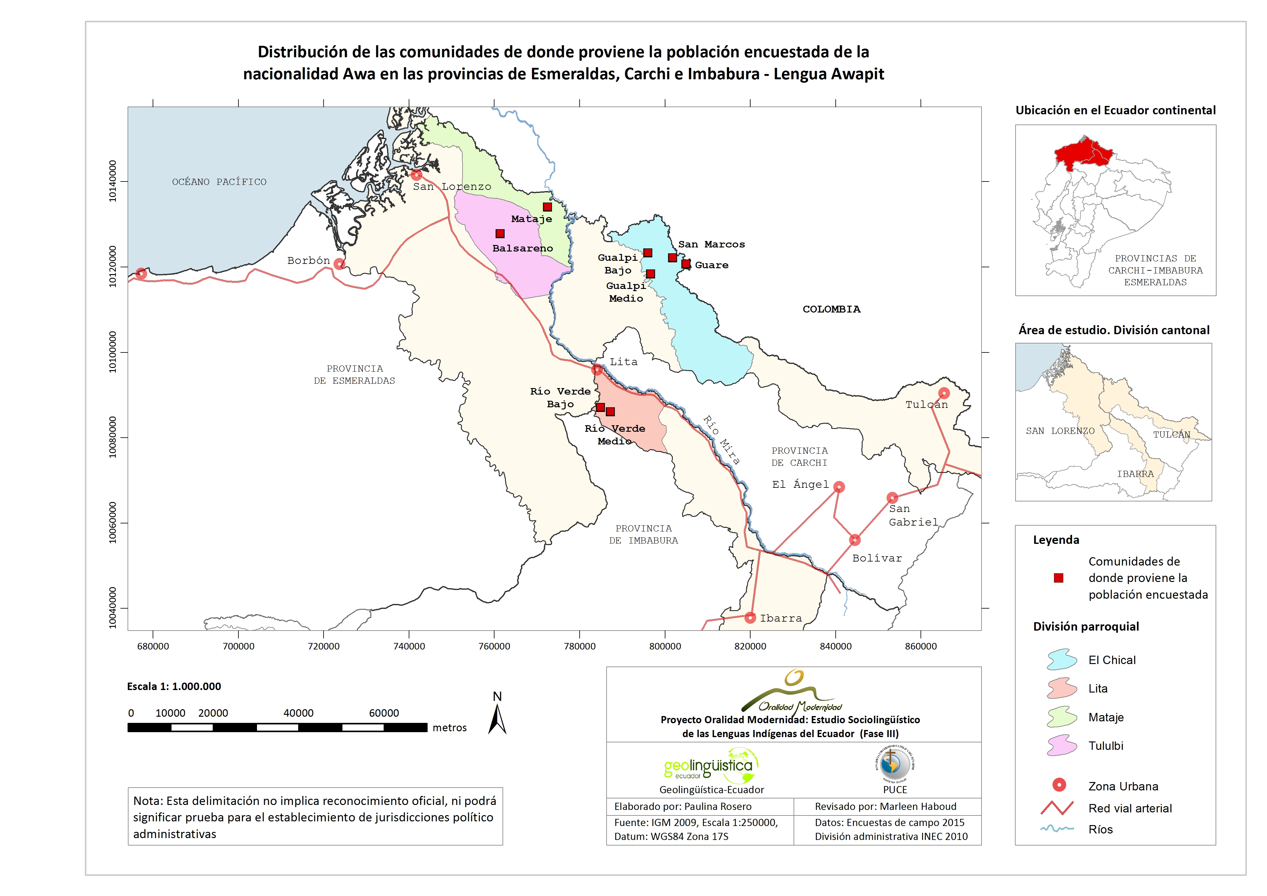 Cartografía Awa