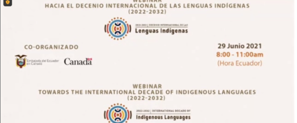 Webinar «Hacia el Decenio Internacional de las Lenguas Indígenas (2022-2032)»