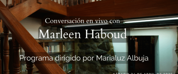Participación de Marleen Haboud en el conversatorio mensual organizado por «El espejo de tinta».