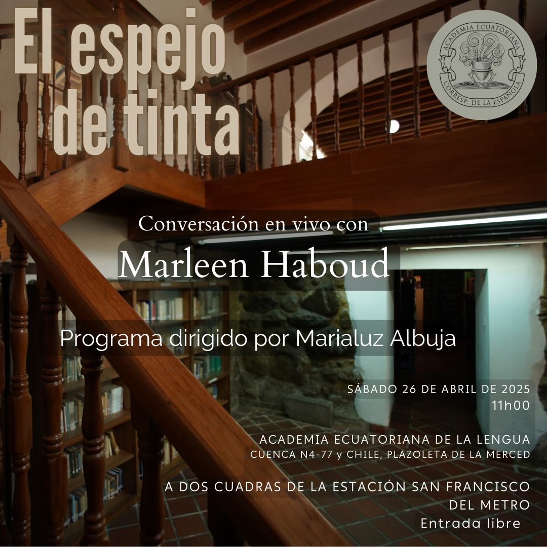 Participación de Marleen Haboud en el conversatorio mensual organizado por «El espejo de tinta».