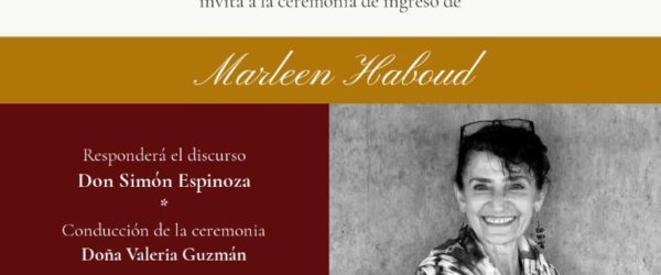 Incorporación de Marleen Haboud como miembro correspondiente de la Academia Ecuatoriana de la Lengua