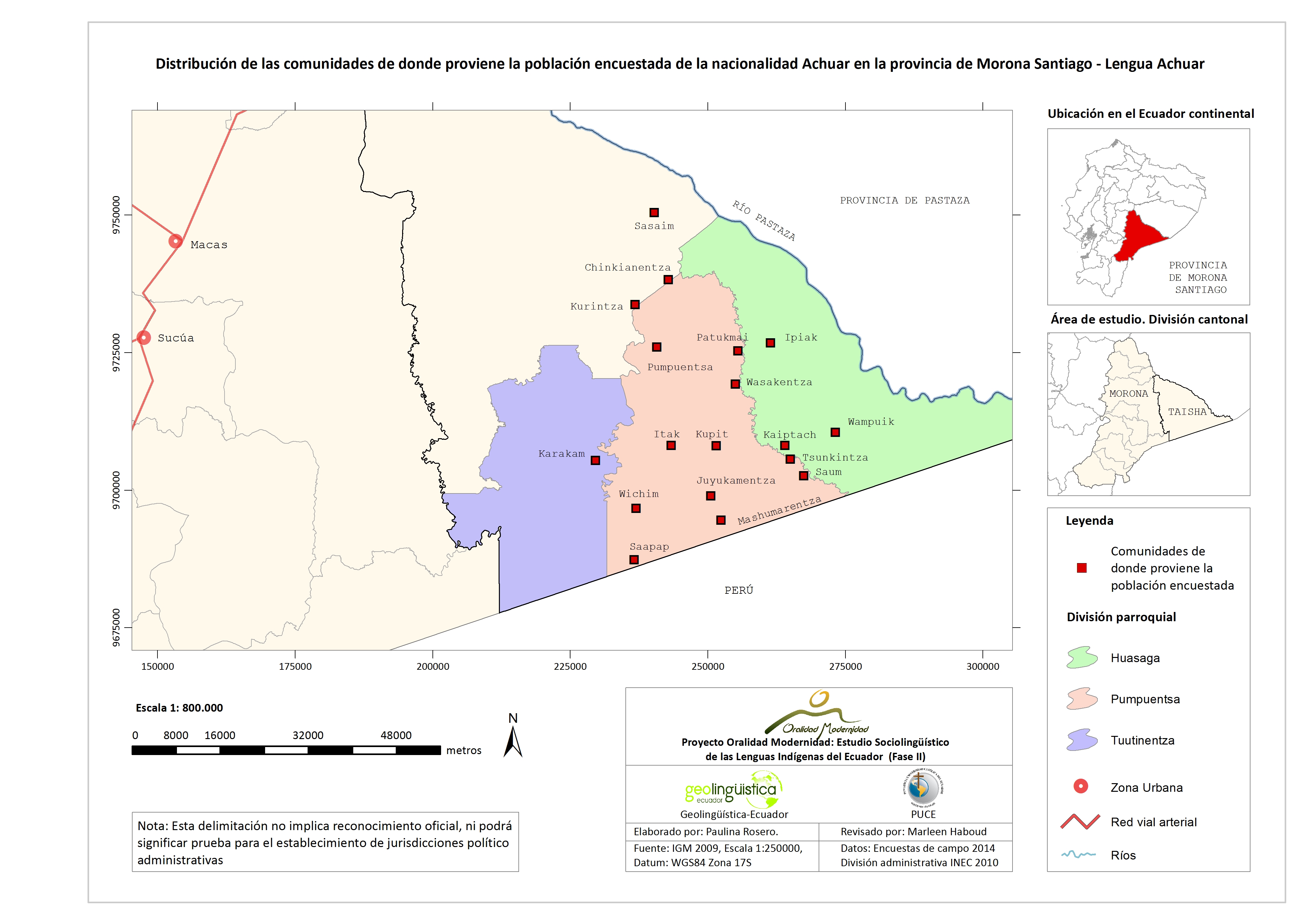 Cartografía Achuar