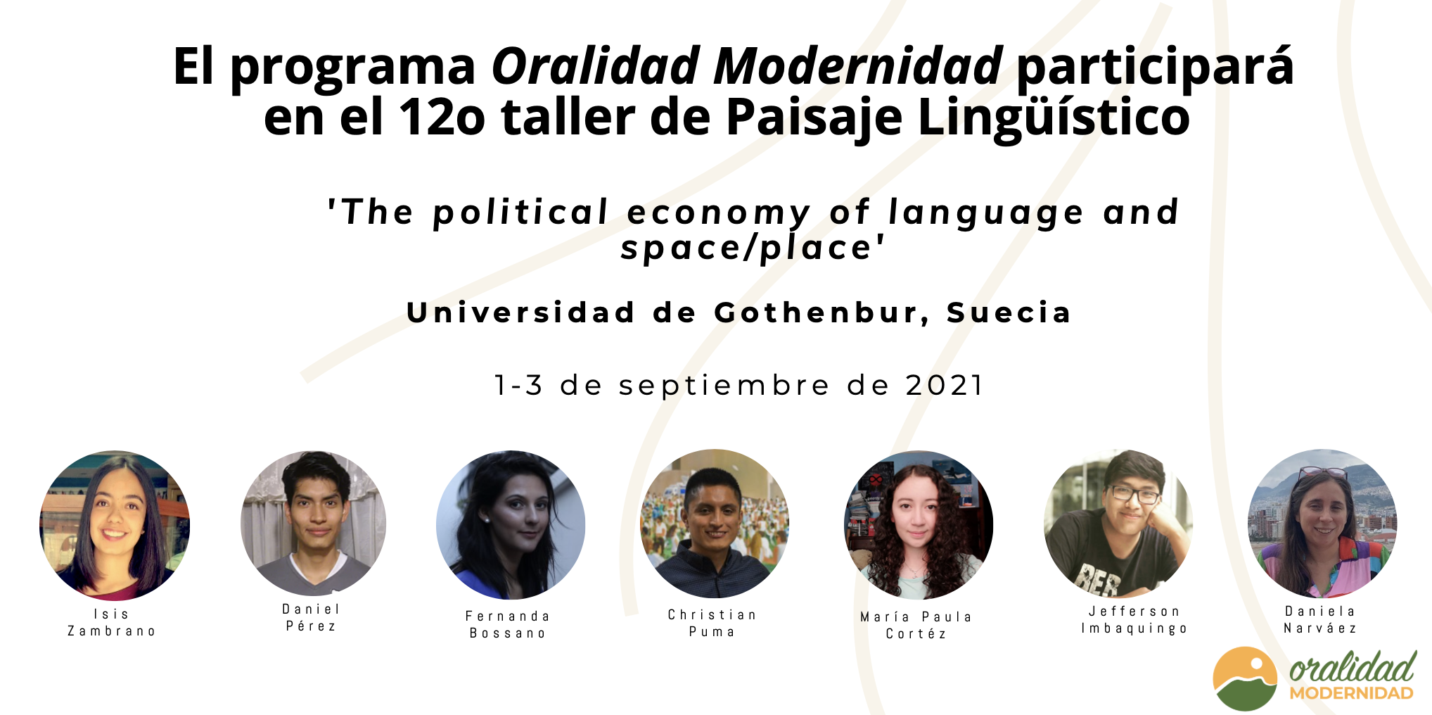 12º Taller Linguistic Landscape, Universidad de Gothenburg