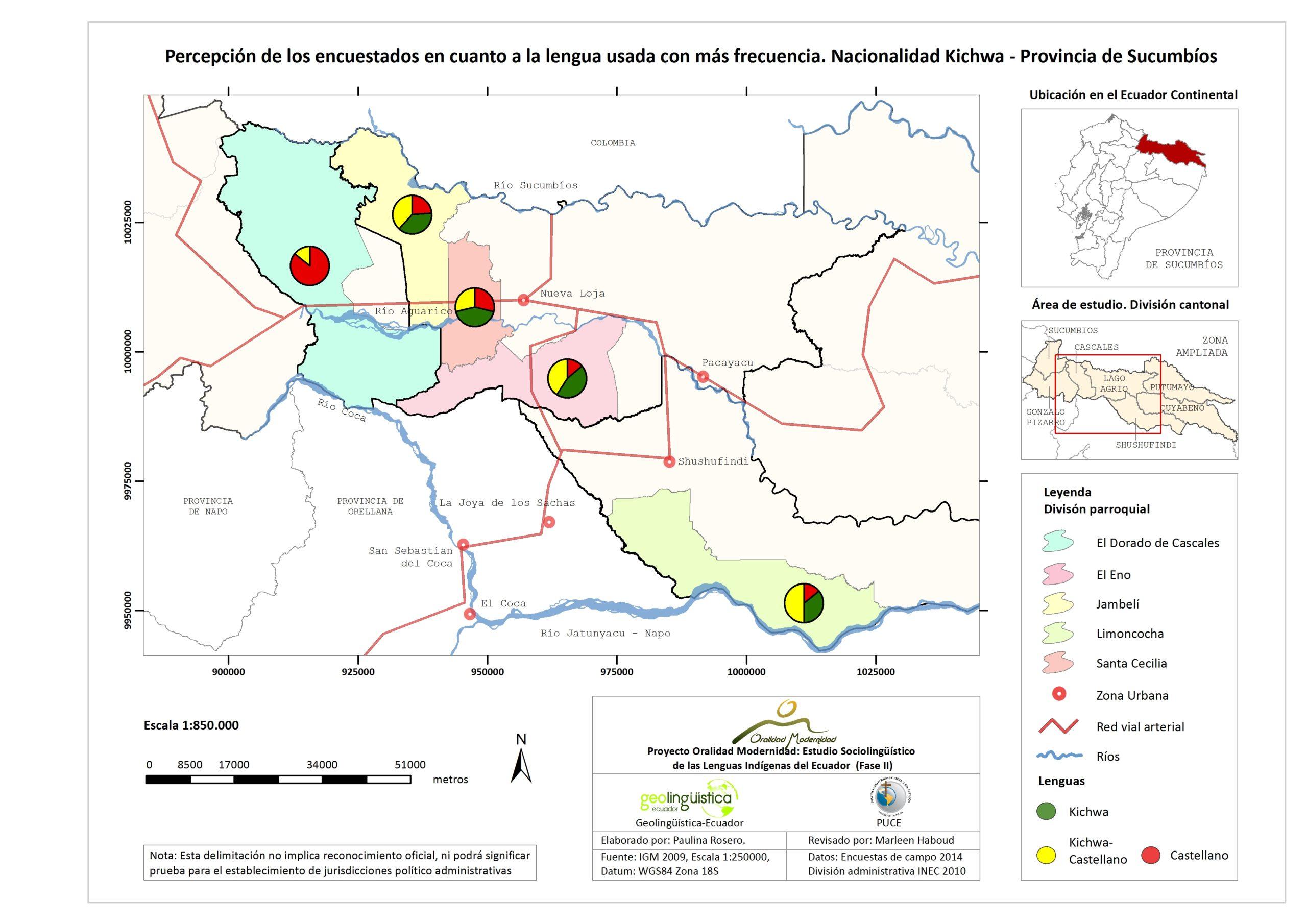 Cartografía Sucumbíos Kichwa