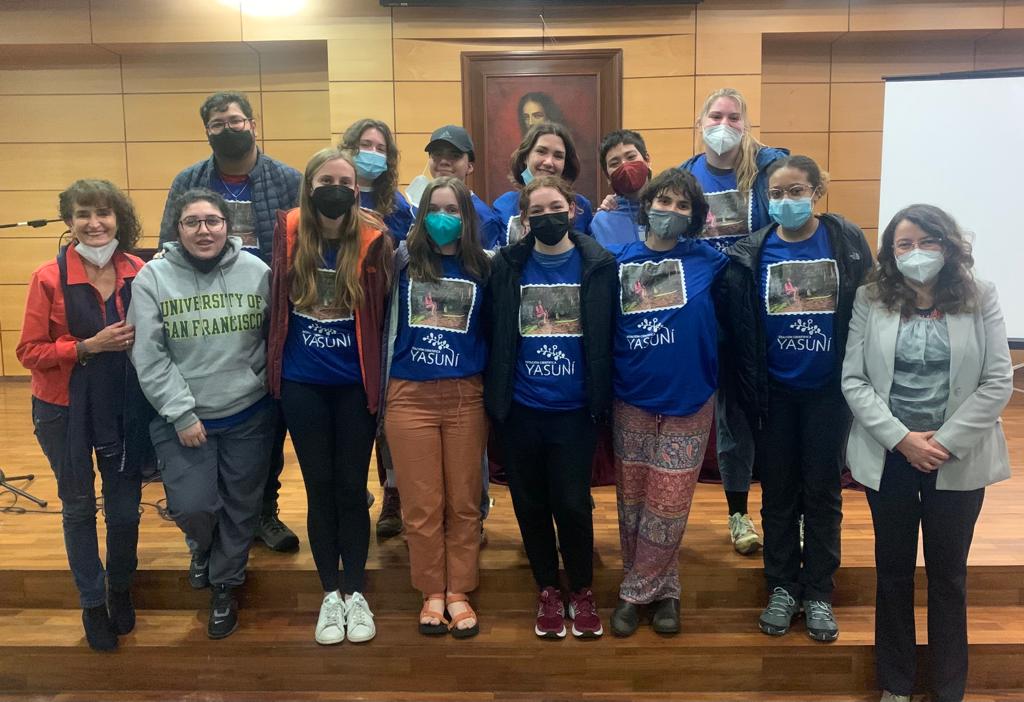 Orientación con estudiantes de la «University of San Francisco» (Estados Unidos).