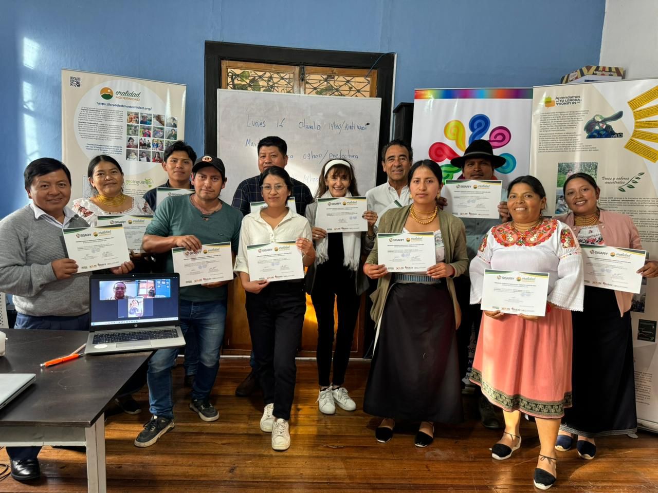 Taller de socialización de resultados del sondeo Sociolingüístico del uso de la lengua kichwa en Imbabura