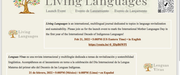 Lanzamiento: Revista Lenguas Vivas